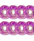 Inline Skate Wheel Replacement Set 83A 72Mm 76Mm 80Mm Durable PU Wheels, 8-pack of purple wheels for indoor and outdoor skating
