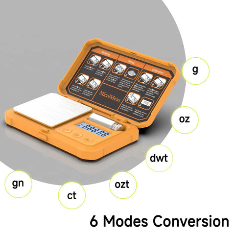 Ultra Accurate Digital Gram Scale For Jewelry And Coins, Pocket Size Scale With 200 X 0.01g Precision, Includes 50g Calibration Weight