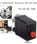 Upgraded Replacement Pressure Switch For Air Compressor 90 120 PSI 240V 4 Way Control Valve Non Original Parts