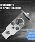 Heavy Duty A C Expansion Valve For Auto Air Conditioning Systems With Metallic Anti Wear Construction, Rust Proof And Built To Last Valve For Lexus, Jaguar Land Rover, Honda, Toyota, Suzuki And More, Ideal A C System Repair Part with OE specifications.