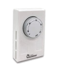 Wall Mounted 4 Wire Thermostat For Heating Systems 120 277V 3360W 5824W 6720W 7756W White With C And F Controls flush mount