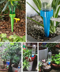 Plant Watering Spikes 12 Pack Auto Drippers Irrigation System With Adjustable Control Valve for pots and garden use