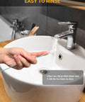 120 Inch Auto Sunroof Drain Cleaning Tool With Flexible Steel Wire PVC Tube Brush rinsing in bathroom sink