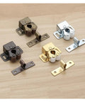 Cool 10 Pack Cabinet Latch Catches With Built-in Spring Auto Locks To Secure Wardrobes Cupboards And Kitchen Drawers. Various metal finishes.