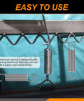 60 Piece Stainless Steel Extension Spring Set In 12 Sizes With Hook End, tension and compression springs in use.