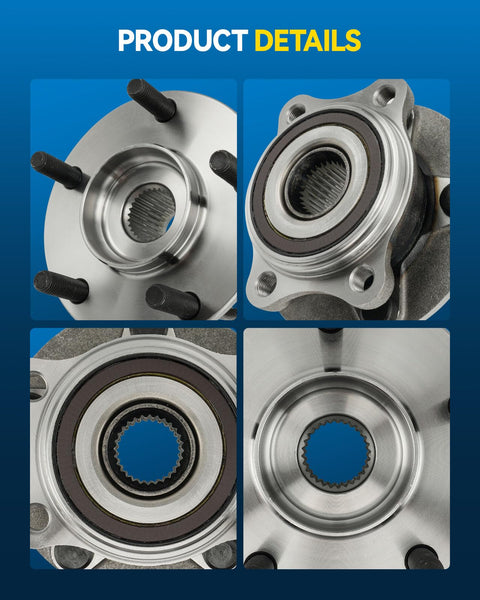 Front Wheel Hub Assembly For Mazda 3 2014 2018 And CX 3 2016 2021 5 Lug Wheel Hub Bearings Compatible With 513354 details