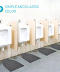 15 Pack Urinal Mats For Men Non Slip Urinal Floor Mats For Commercial Use Highly Absorbent Waterproof Backing TPR Grippy Bathroom Floor Pads For Mens Restroom Gray