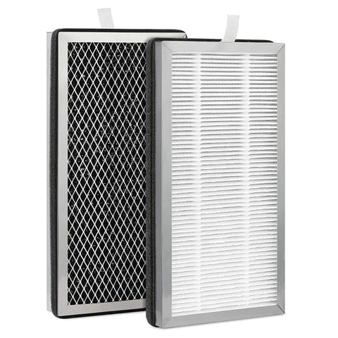 4 Pack Replacement Filters For 15 And 15V2 Air Purifiers, 3 In 1 Pre Filter And Activated Carbon Filter, front and back view