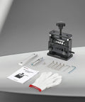 Manual Wire Stripping Tool With Hand Crank And Drill Power For Scrap Copper Cables, 6 Channel 5 Blade System components shown