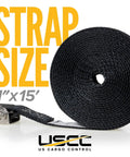 Endless Ratchet Straps 1 Inch Wide By 15 Foot Four Pack Stainless Steel Tie Downs For Marine Use coiled strap detail