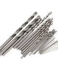 9-Piece HSS Micro Twist Drill Bit Set With Straight Shanks For Pro Grade Precision In PCB Jewelry Watch Crafting And DIY Model Projects