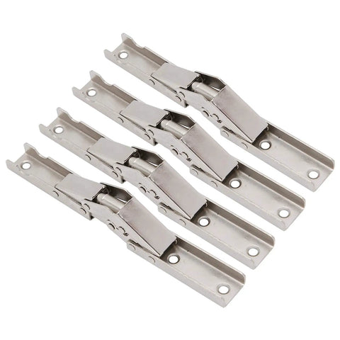 Bridge Shaped Cupboard Hinges 4 Pack Soft Close Cabinet Hinges, cold rolled steel plated, tool friendly installation.