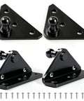 Heavy Duty Steel 13mm Ball Stud Mounting Bracket Kit For Gas Shock Spring Strut Lift Support Prop Rod Adapter with L and Flat Plates