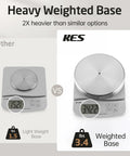Comparison of base weights for Sturdy Floor Standing Toilet Paper Holder Built Like A Tank In SUS 304 Stainless Steel Rustproof