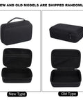Road Warrior Microphone Case For Sm7b And Mv7 Podcast Mic showing new and old models, sleek black nylon exterior, secure and sturdy design.