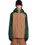 Person wearing GORE-TEX 2 Layer Ski And Snowboard Jacket With 20K Waterproof Fully Taped Seams Terra Brown XXL, front view