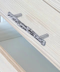 Rustic Branch Cabinet Handle Set Zinc Alloy Twig Pulls For Drawers And Closet Doors on light wood drawer close-up