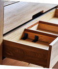 Built Tough Iron Corner Brackets For Cabinet Repair With Included Screws For Quick Diy Fixes No Sweat Power Drill Install For Shelves And Tables Slick Black Heavy Duty L Bracket Shelf Support Hardware Pack attached to cabinet drawer.