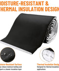 Get This Sick Camper Van Insulation Roll To Level Up Your Ride. 5X20 Ft Roll, 1.34-Inch Thick Polyester Fiber, black thermal insulation.