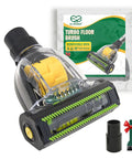 Universal Mini Turbo Brush Attachment For 32mm To 35mm Vacuum Cleaners No Fuss Dual Size Pet Hair Tool in packaging with accessories