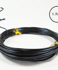 1.5mm coil from Beginner Friendly Anodized Aluminum Bonsai Wire Set With Canvas Bag Five Size Options 1.0Mm 1.5Mm 2.0Mm 2.5Mm 3.0Mm About 147 Feet Total Easy Bend Aluminum Bonsai Training Wire Choose Your Color Black.