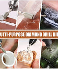 Diamond Drill Grinding Bit Set For Rotary Tools Polishing Kit With Diamond Coated Bits And One Eighth Inch Shank Universal Fitment