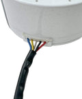 Close-up of Beefed-Up 310V Brushless DC Fan Motor For Central Air Conditioners FN20V-ZL wiring connectors and casing.