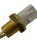 Solid Air Charge Temperature Sensor For Precise Engine Computer Monitoring And Reliable Fuel Economy That Clears Check Engine Codes And Keeps Your Daily Driver Running Tight With Zero Headaches Or Fancy Tools Needed, brass and white, front view.