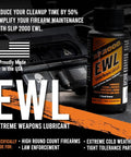 Extreme Weapons Lube CLP Gun Lube And Cleaner Synthetic Gun Lubricant With Anti Wear Additive For Duty And Hobby Firearms 1 Oz Squeeze Bottle on firearm