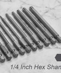 Tough As Nails 11 Piece Security Torx Bit Set Featuring Quarter Inch Hex Shank Magnetic Tamper Proof Star Drivers crafted from S2 steel.