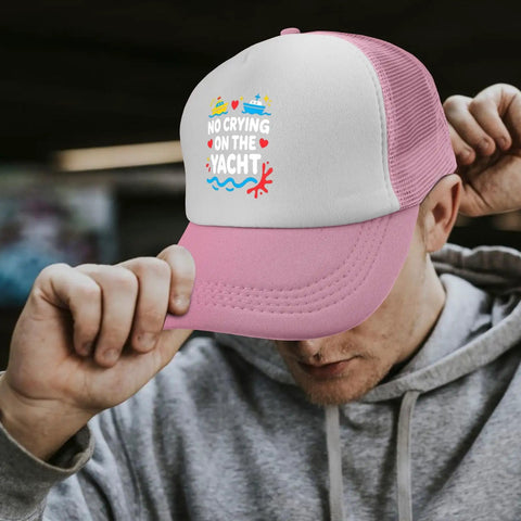 Pink Adjustable Womens Baseball Cap For Everyday Style Colorful Cotton Hat With One Size Fits Most Ready For Beach Or Yacht Vibes Dope Gift For Her Sun Shield on a person's head