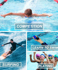 Boys in Youth Boys Swim Shorts Square Leg Quick Dry Nylon Swimsuit With UPF 50 Plus Sun Protection enjoying swimming and surfing activities.