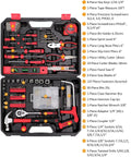 226 Piece Home And Auto Repair Tool Kit With Sturdy Toolbox For DIY Enthusiasts, Homeowners, And Handymen, includes tools and case.