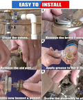 Bonnet And Poppet Assembly Repair Kit For DIY Friendly One Half To Three Quarters Inch Pressure Vacuum Breaker PVB 765CBV 765DBV installation steps.