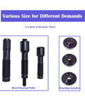 Alltooetools wheel bearing removal/installation kit with 3 pullers and 3 installers for 3/4, 0.98, 1 in bearings