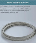 Beefy Five Eighths Inch Mower Deck Belt for Bad Boy 54 Inch ZT Elite Maverick HD CZT 54 Decks Heavy Duty Replacement Compatible With Maverick MZ Magnum 041156000 TCU18603 gray 5/8-inch mower deck belt coiled for 54-inch deck replacement