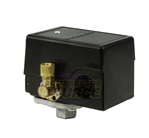 Universal Replacement Air Compressor Pressure Switch 95 To 125 PSI With Unloader Valve And On Off Lever Single Port 1/4 Inch NPT