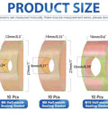 Diagram showing M6, M8, M10 half moon sealing gaskets from the Half Moon Nuts And Washers Kit All In One 30 Piece Set M6 M8 M10