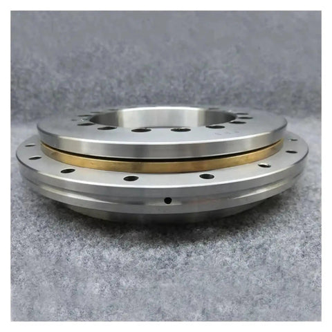 Precision YRT100 Rotary Table Bearing 100 X 185 X 38mm showing metal finish and bolt holes for industrial use.