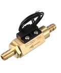 8mm Hall Effect Water Flow Sensor Switch Meter With Waterproof Brass Body And Stainless Steel Shaft shown in front view