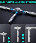 40 In 1 Precision Magnetic Ratchet Screwdriver Set With Case And 40 Bits Do-It-All Multi Bit Kit handle design