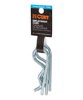 Trailer Hitch Clips For One Half Inch Or Five Eighths Inch Pins Three Pack Clear Zinc Finish Durable Steel Construction Secures Hitch Pins To Trailers Fits Pins With Hole Or Grooved Attachments Easy To Use