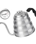 Gooseneck Kettle For Manual Drip Coffee And Tea Barista Grade 40oz Stainless Steel Pour Over Kettle With Thermometer For Stovetop Use