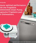 Drain Pump Replacement For Dishwashers A00044305 Compatible White Top Notch Quality next to modern dishwasher
