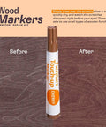 13 Piece Wood Stain and Scratch Repair Kit for Furniture With Markers and Wax Sticks Quick Fix for Scratches Stains and Scuffs