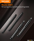 4-piece Ford Ranger And Mazda B2300 B3000 B4000 Front And Rear Shocks Struts Set, shown unmounted on a dark background