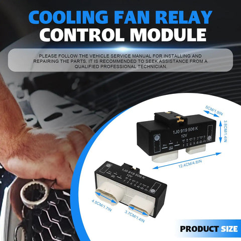 Volkswagen Cooling Fan Relay Control Module For Beetle 2000-2010 Golf 2000-2006 Jetta 2000-2005 And Audi TT 2000-2006 Replace FCM103