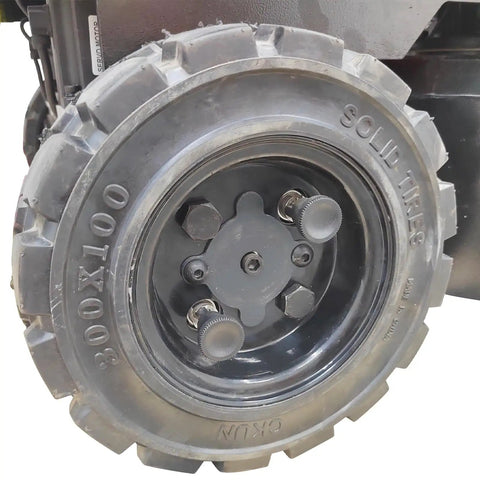 Detail of wheel from Electric Concrete Floor Grinder With 3.9 Inch Planetary 12 Head Grinding System Walk Behind Design
