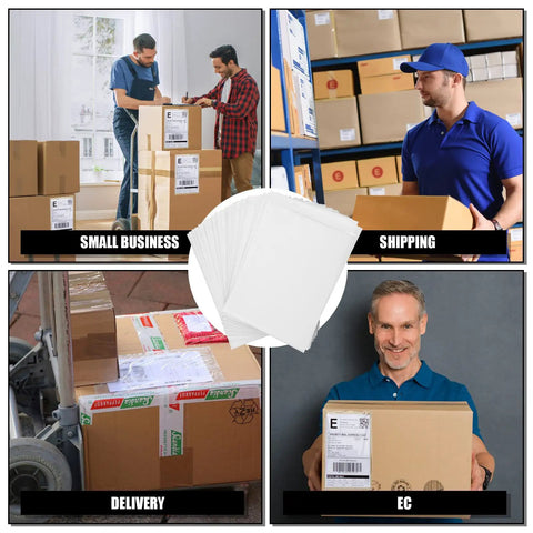 1500 Count Clear Packing List Envelopes 7x10 Inches Self-Adhesive Shipping Label Sleeves Waterproof Bulk Mailing Pouches in use