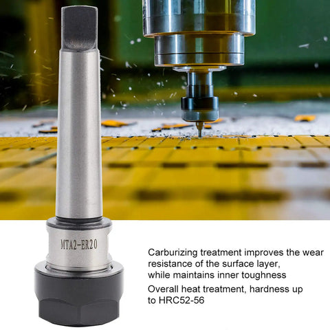 Heavy Duty Morse Taper Chuck Holder For MTA2 ER20 ER32 CNC Lathe And Milling Tooling, 40Cr steel, shop grade precision